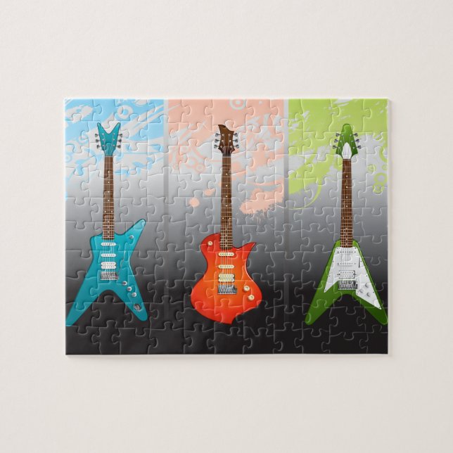 Electric Guitar Lovers Dream Jigsaw Puzzle (Horizontal)