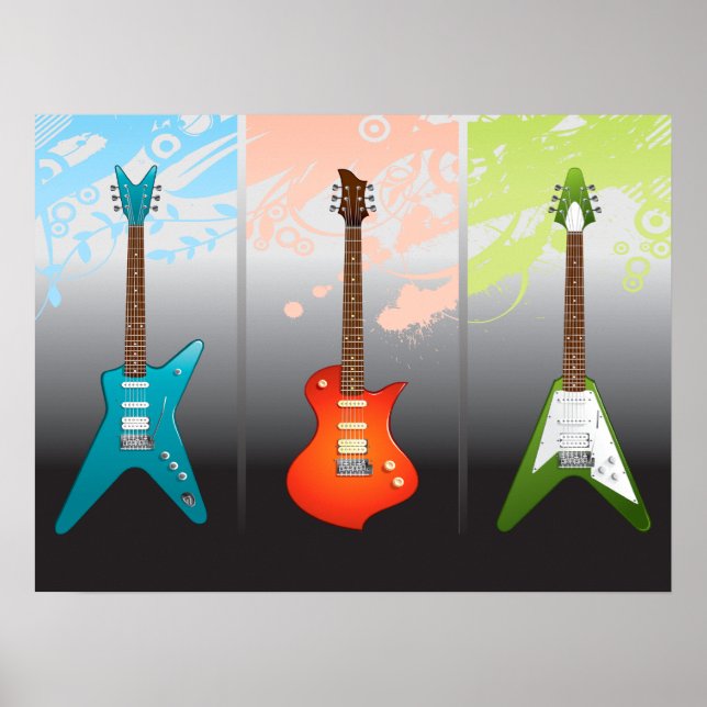 Electric Guitar Lovers Dream Poster (Front)