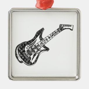 Electric Guitar Metal Tree Decoration