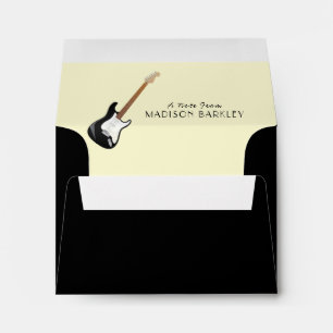 Electric Guitar Musician Music Teacher Envelope