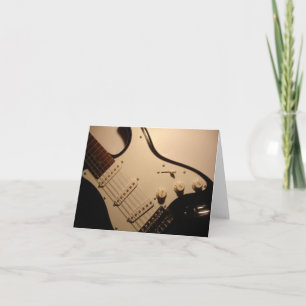 Electric Guitar Note Card