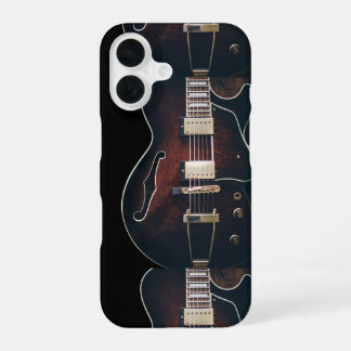 Electric Guitar On Black iPhone 16 Case