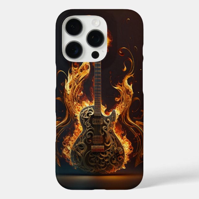 Electric guitar on fire                            Case-Mate iPhone case (Back)