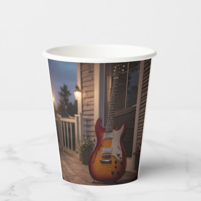 Electric Guitar Paper Cups (Front)