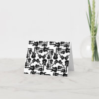 Electric Guitar Pattern Music Themed CUSTOM COLOR