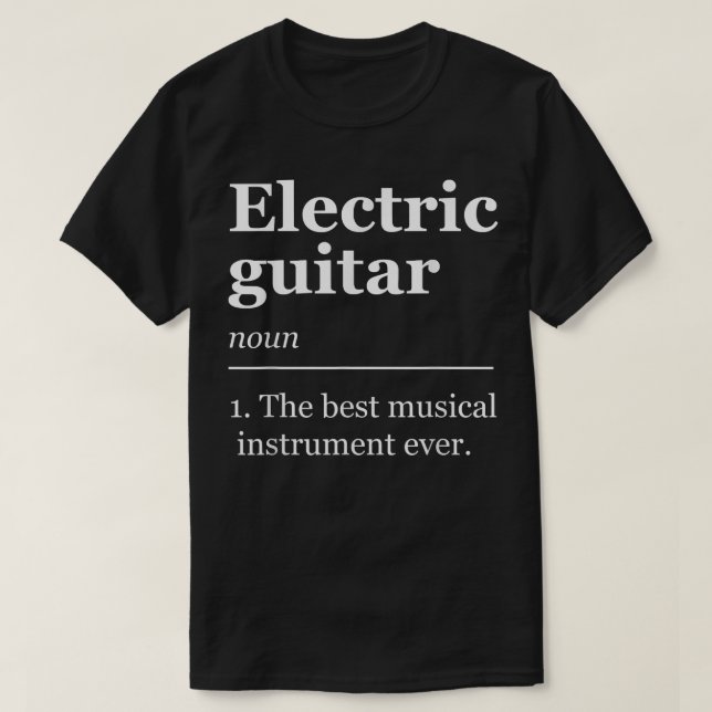 Electric guitar Player Funny 701 T-Shirt (Design Front)