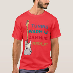 Electric Guitar Player Music InstrumentFunny Repea T-Shirt