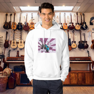 Electric Guitar Pop Art Music Rock Grunge Hoodie