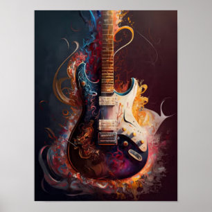 Electric guitar poster
