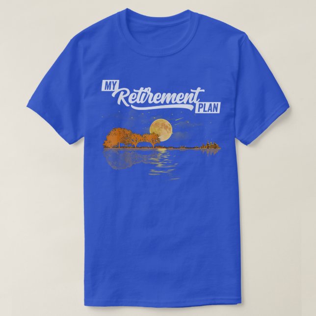 Electric Guitar Retirement Plan Music Teacher 702 T-Shirt (Design Front)