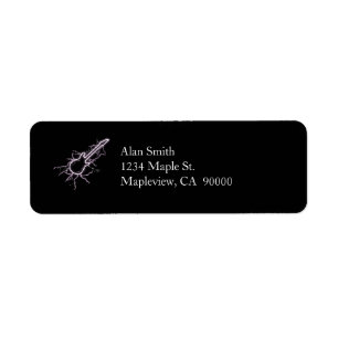 Electric Guitar Return Address Label
