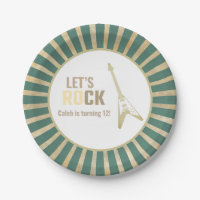 Electric Guitar Rock and Roll Rockstar Birthday