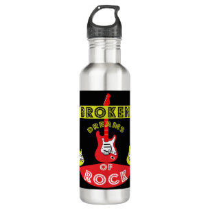 Electric Guitar Rock Dreams Rock Music 710 Ml Water Bottle