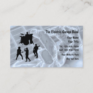 Electric Guitar Rock Music Business Cards