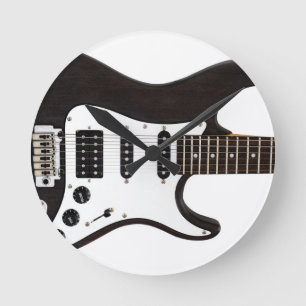 Electric Guitar Round Clock