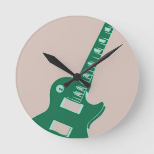 Electric Guitar Round Clock