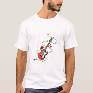 Electric Guitar Santa Claus Music Christmas Lover  T-Shirt