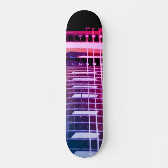 Electric Guitar Skateboard Deck Design (Front)