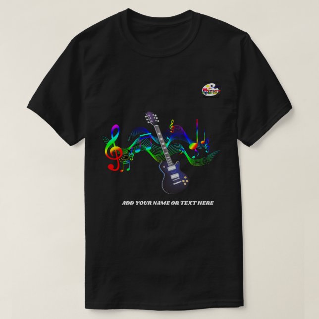 Electric Guitar T-Shirt (Design Front)