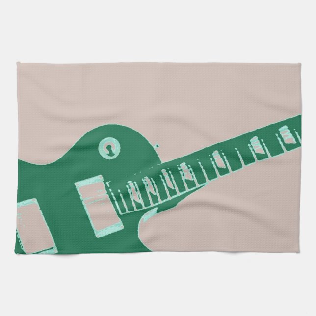 Electric Guitar Tea Towel (Horizontal)