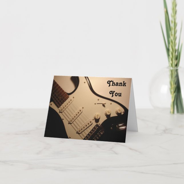 Electric Guitar, Thank You Note (Front)