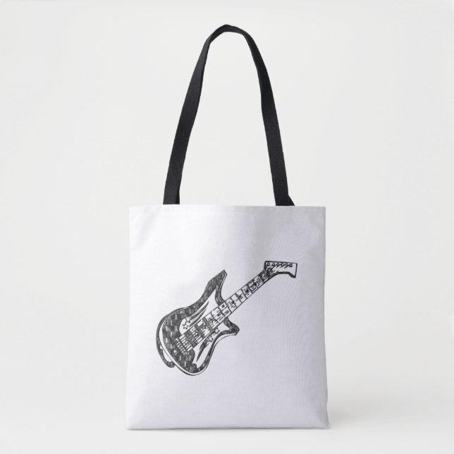 Electric Guitar Tote Bag (Front)