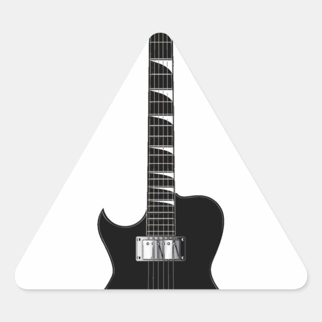 Electric Guitar Triangle Sticker (Front)