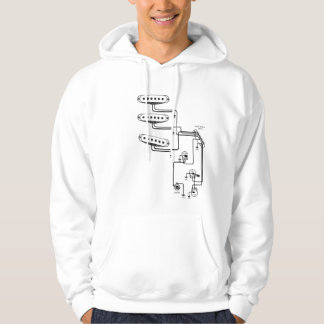 electric guitar wiring diagram hoodie