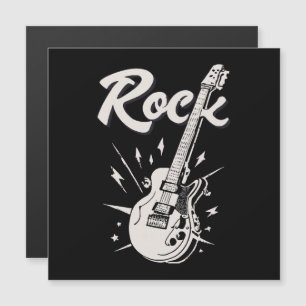 Electric guitar with rock word