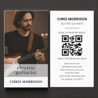 Electric Guitarist Musician QR Code Photo