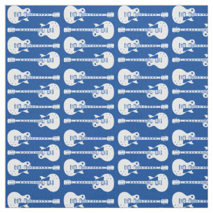Electric Guitars Graphic Fabric