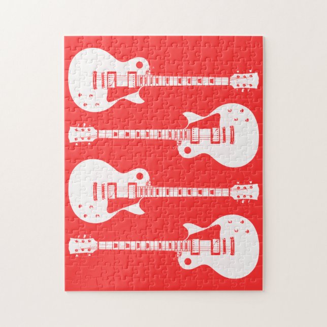 Electric Guitars Graphic Jigsaw Puzzle (Vertical)