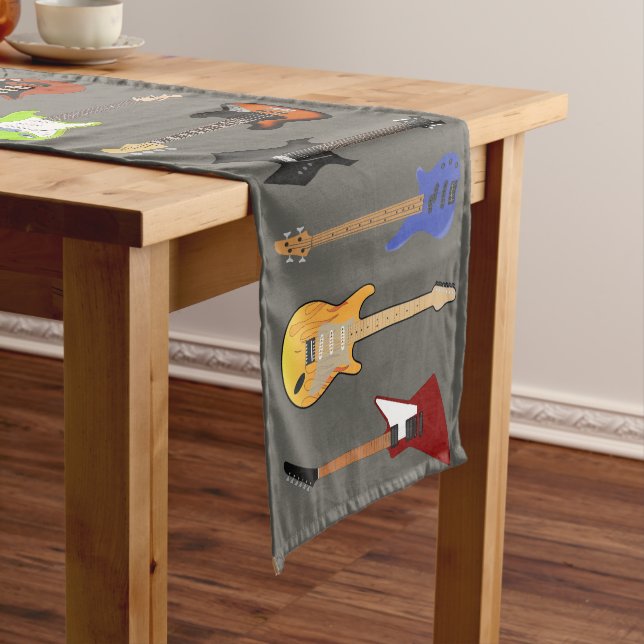 Electric Guitars Medium Table Runner (In Situ)