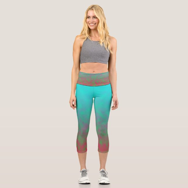 Electric Haze Capri Leggings (Front)