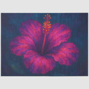 Electric Hibiscus – Tropical Floral Decoupage Pape Tissue Paper