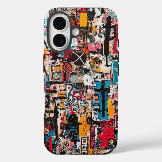 Electric Hieroglyphs Grafitti Art Phone Case (Back)