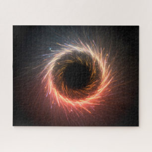 Electric Holy Unknown Black Hole in Universe Jigsaw Puzzle