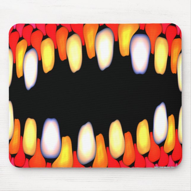 Electric Jaws Mouse Pad (Front)