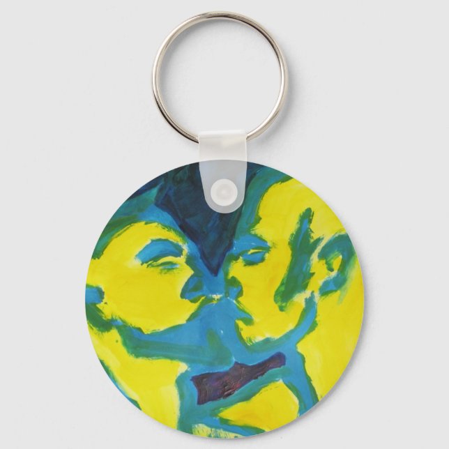 Electric Kissing Key Ring (Front)