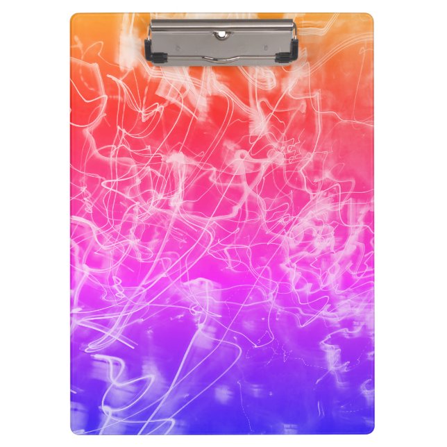 Electric Light Lines Gradient Abstract. Clipboard (Front)