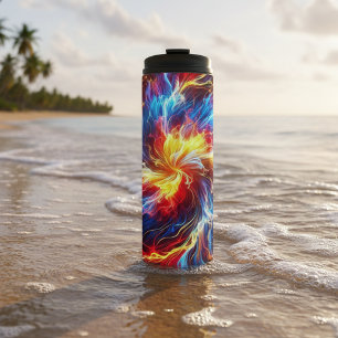 Electric Lightning Bright Colours Thermal Tumbler