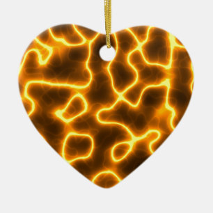 Electric lightning ceramic ornament