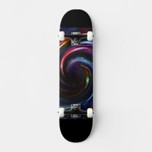 Electric Lights Swirl Skateboard-Design 1 Skateboard