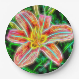 Electric Lily Paper Plate