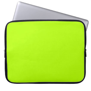 Electric Lime Green Accent Ready to Customize Laptop Sleeve