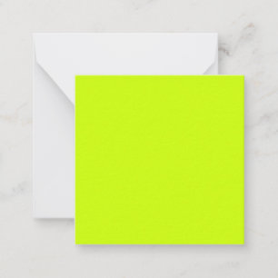 Electric Lime Solid Color Card