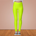 Electric Lime Solid Color Leggings<br><div class="desc">Electric Lime Solid Color</div>