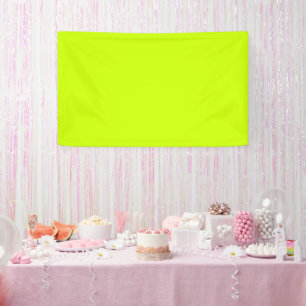Electric Lime Solid Colour Banner