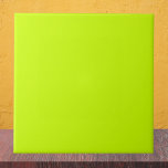 Electric Lime Solid Colour  Ceramic Tile<br><div class="desc">Electric Lime Solid Colour</div>