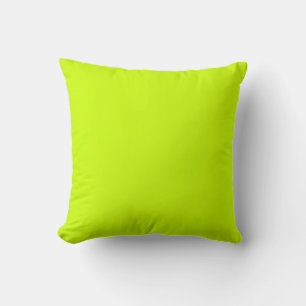 Electric Lime Solid Colour Cushion